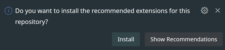 Install Recommended Extensions